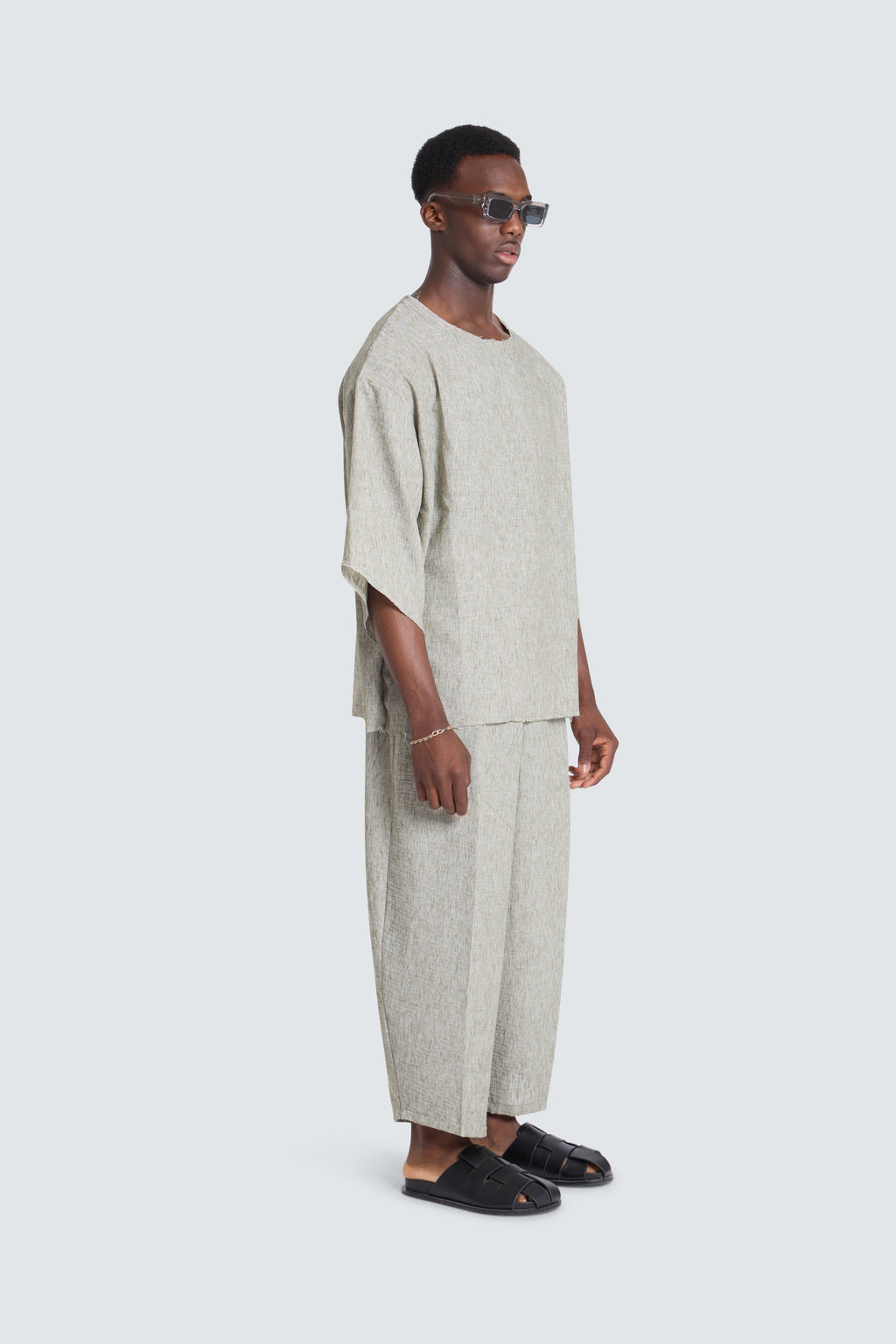 Brisa Linen coordset Green