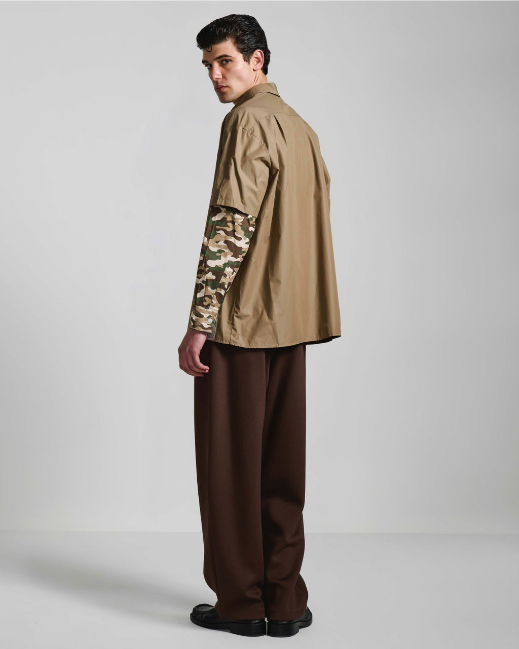 Army Overshirt Layer Beige