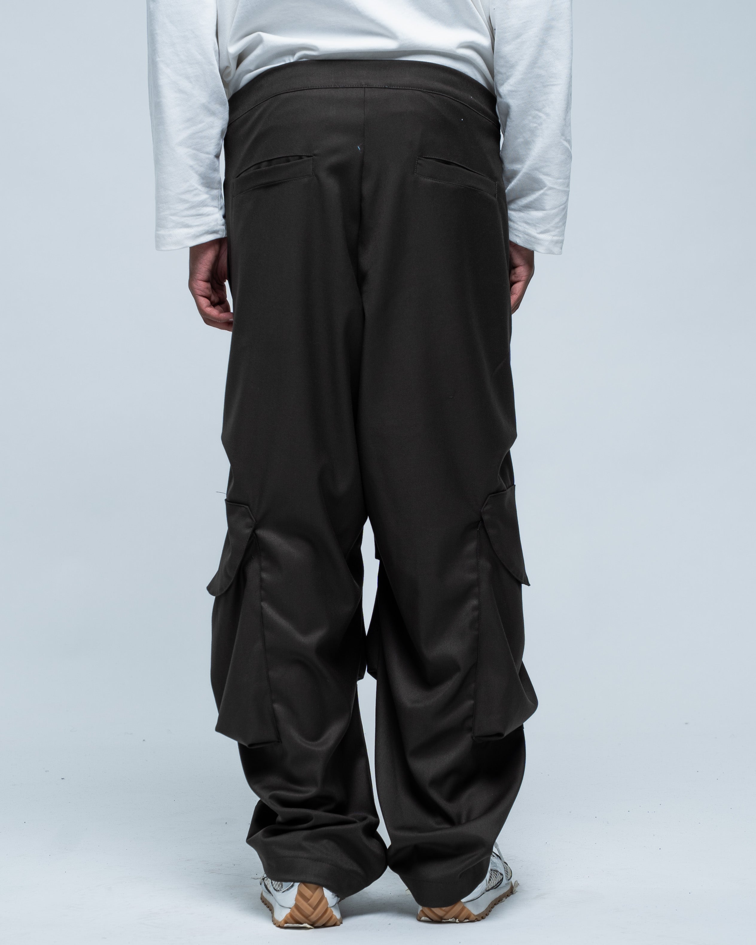 Utility Wide Cargo Cotton Brown