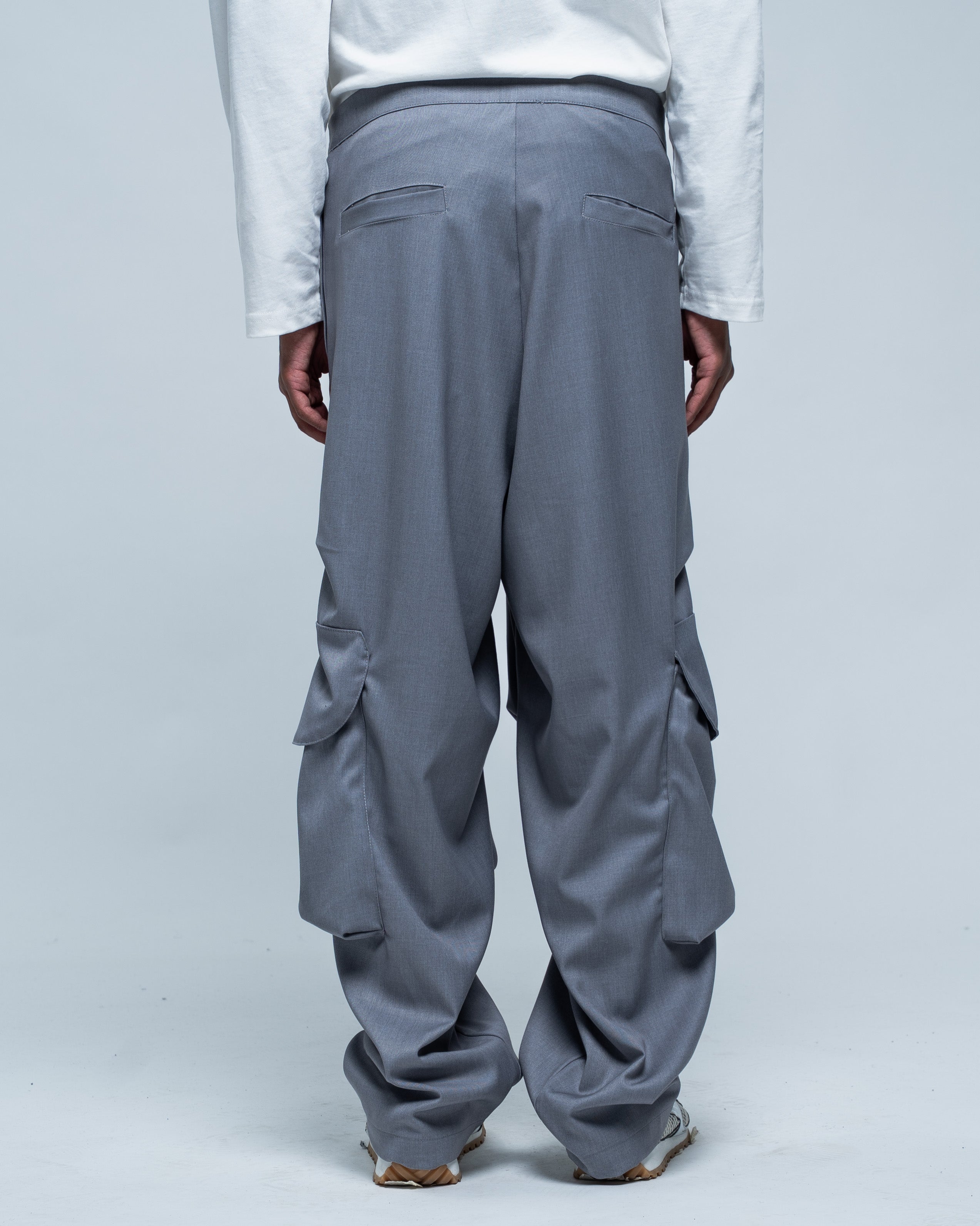 Utility Wide Cargo Cotton Grey