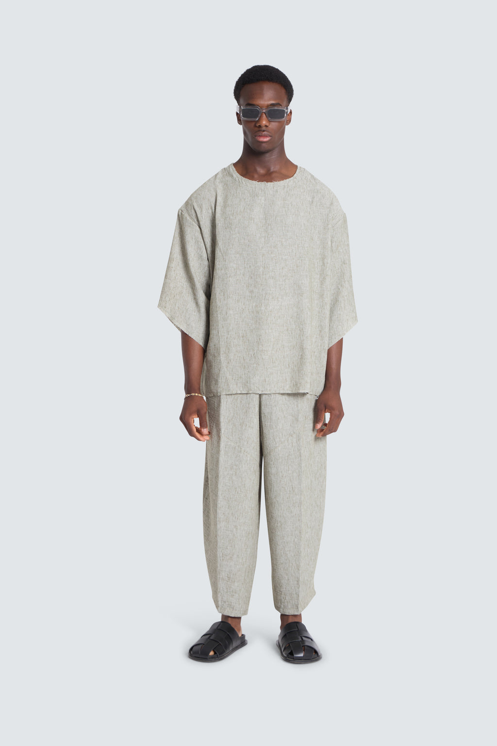 Brisa Linen coordset Green