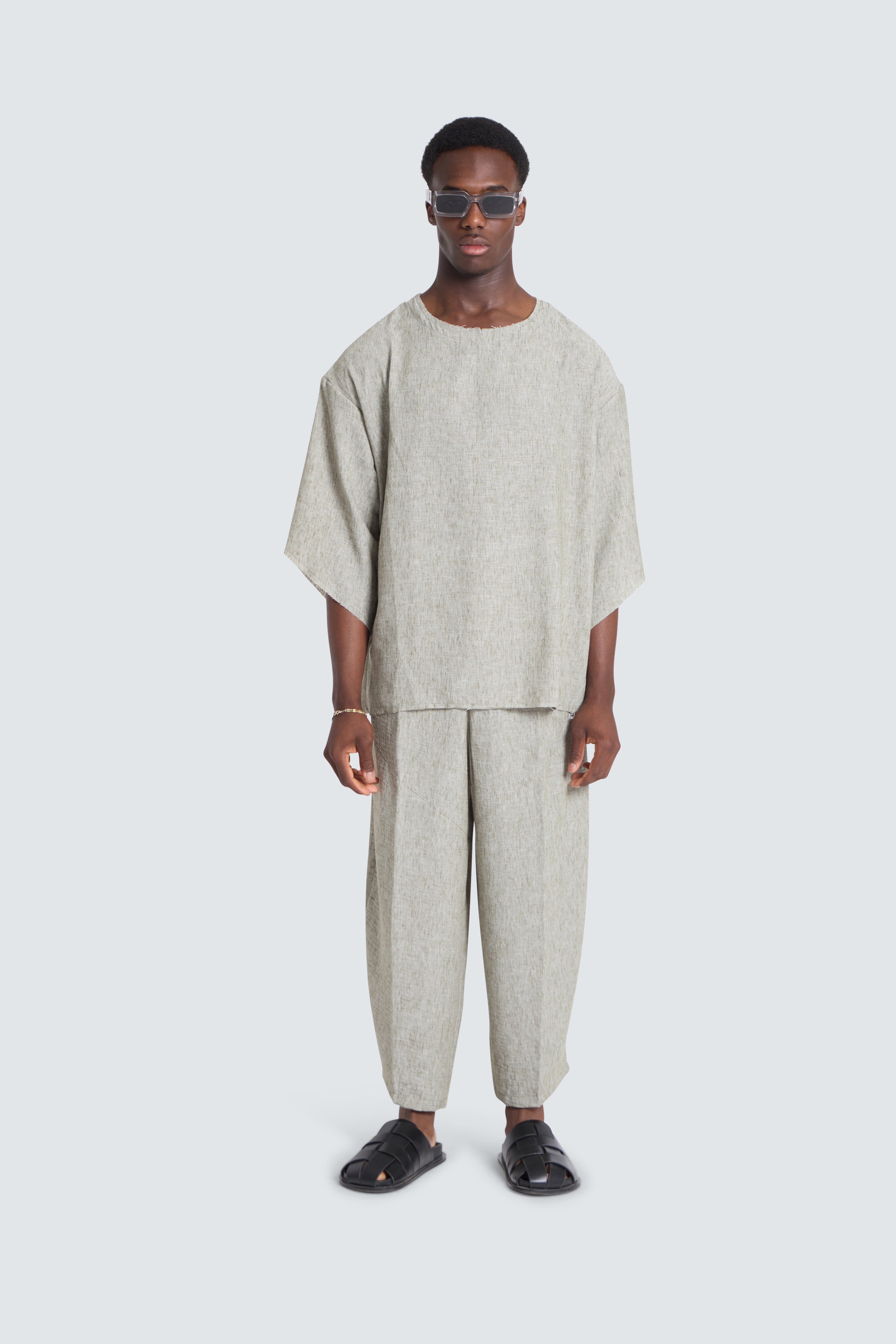 Brisa Linen coordset Green