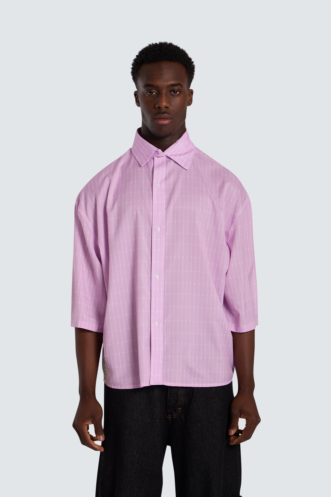 Barbed Wire Overshirt Pink