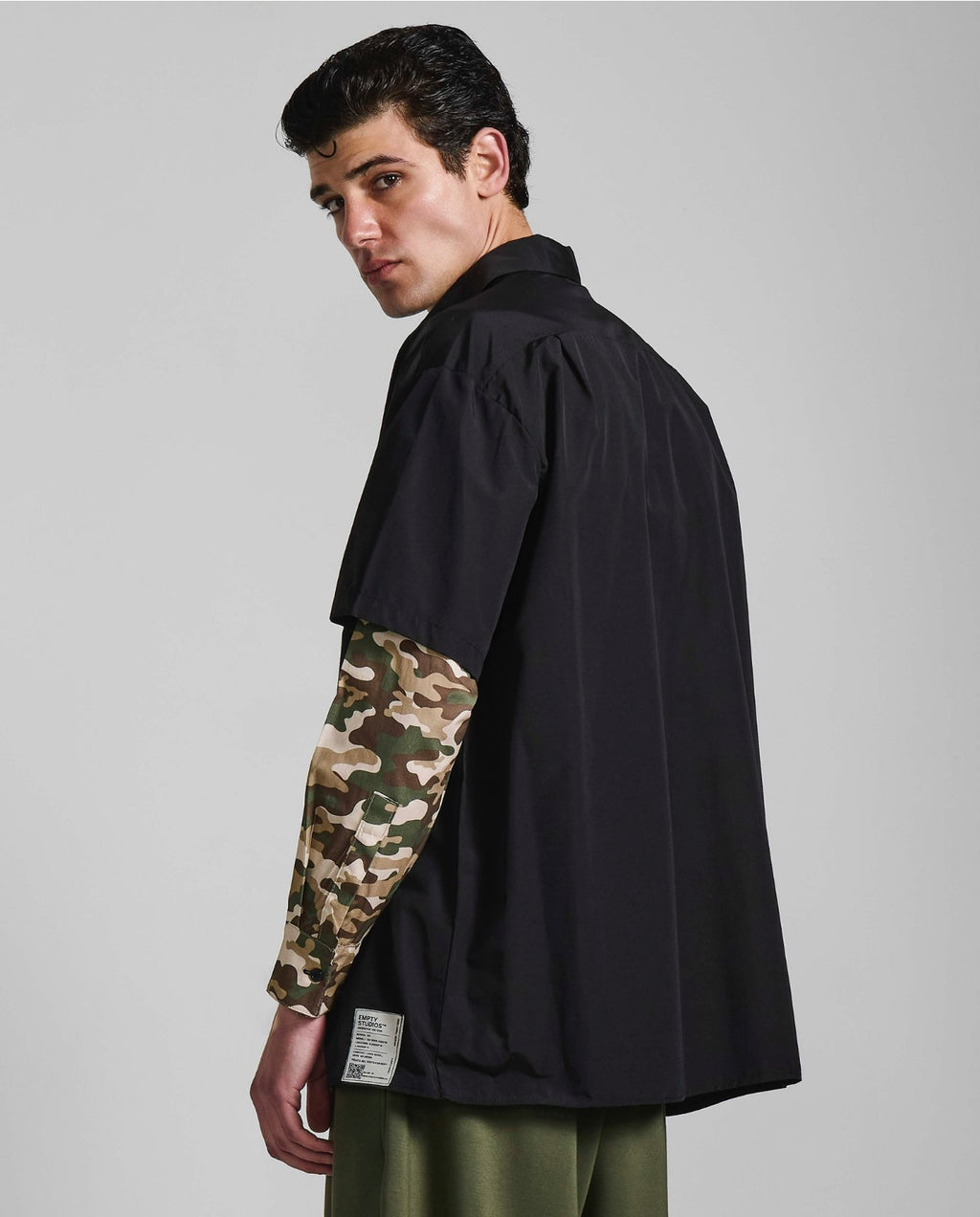 Army Overshirt Layer Black