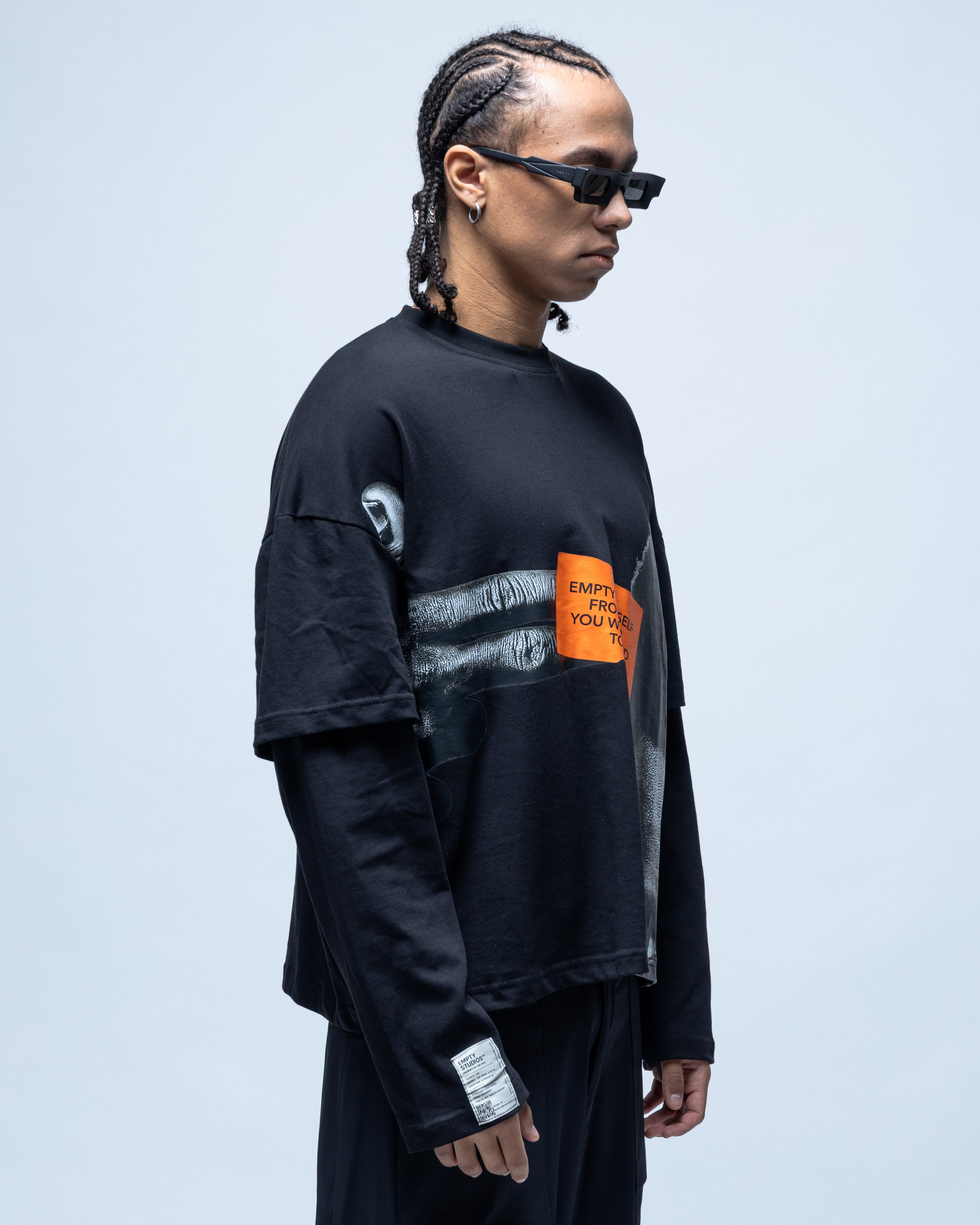 T-shirt noir Statement