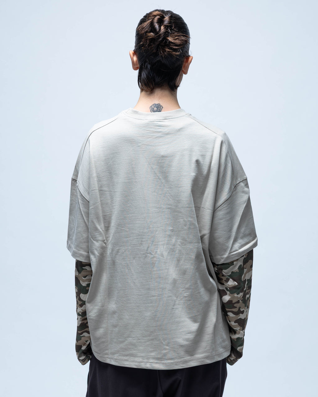 Double Layer Tee Beige