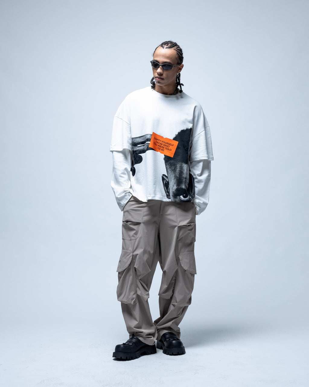 T-shirt blanc Statement