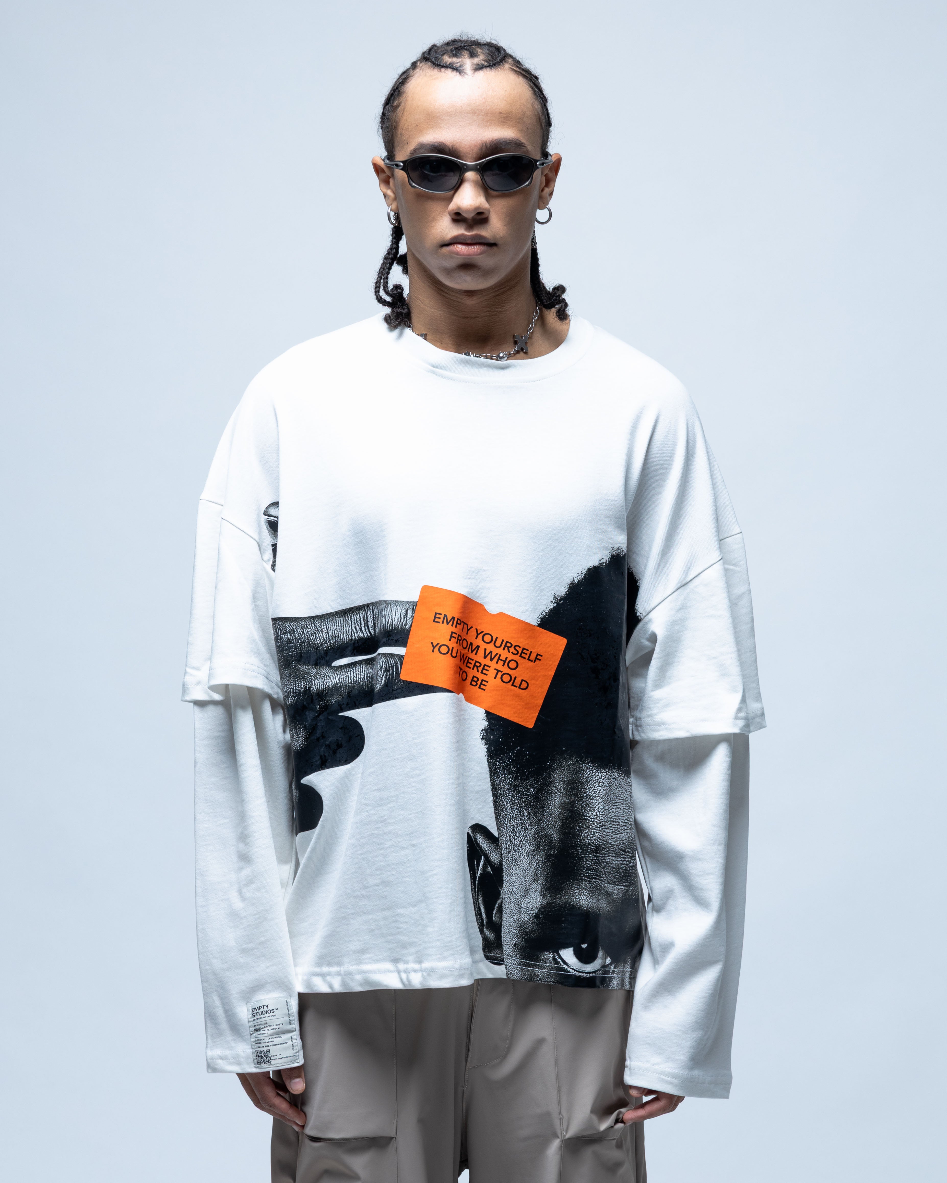 T-shirt blanc Statement