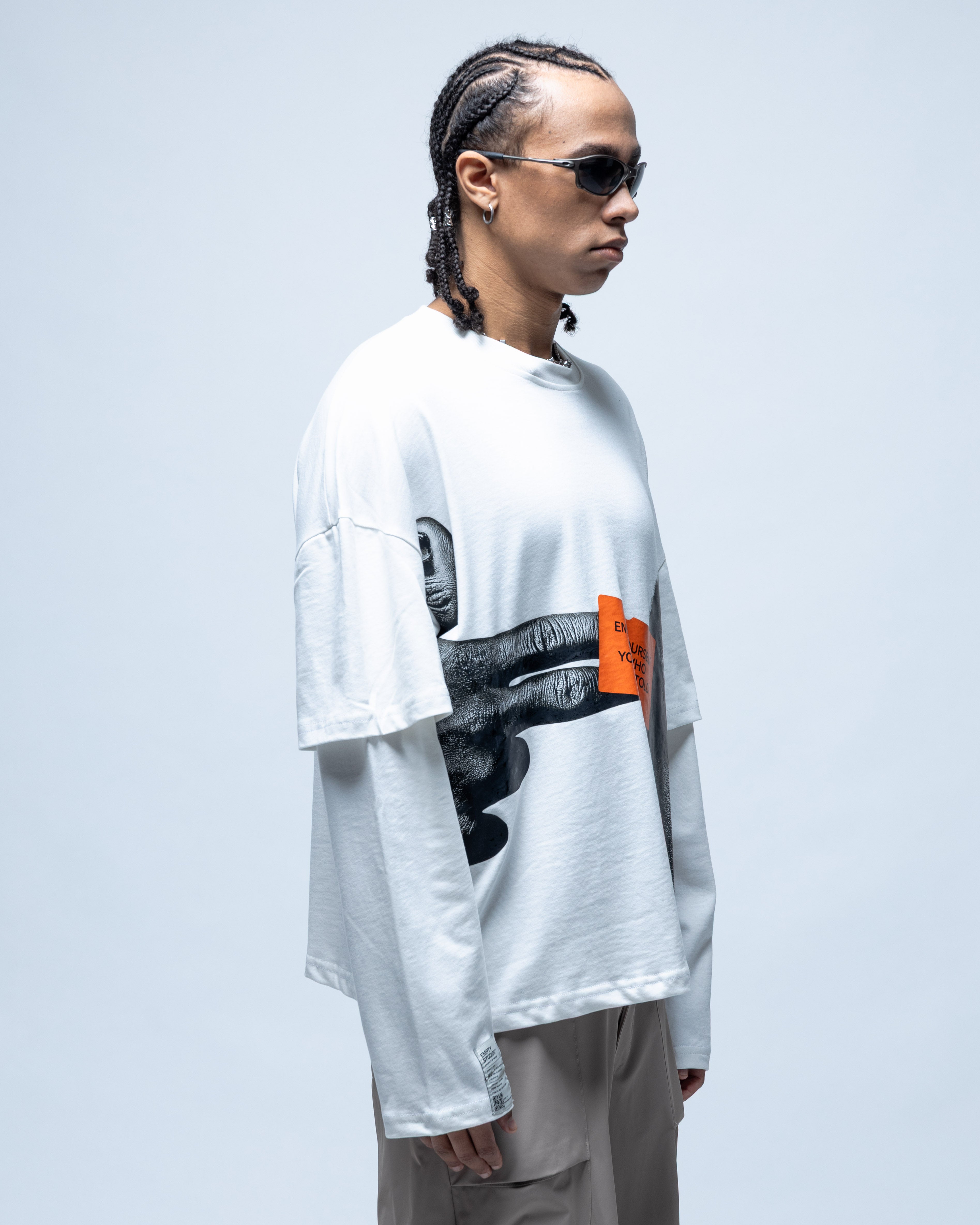 T-shirt blanc Statement