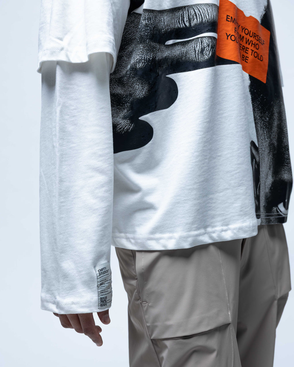 T-shirt blanc Statement