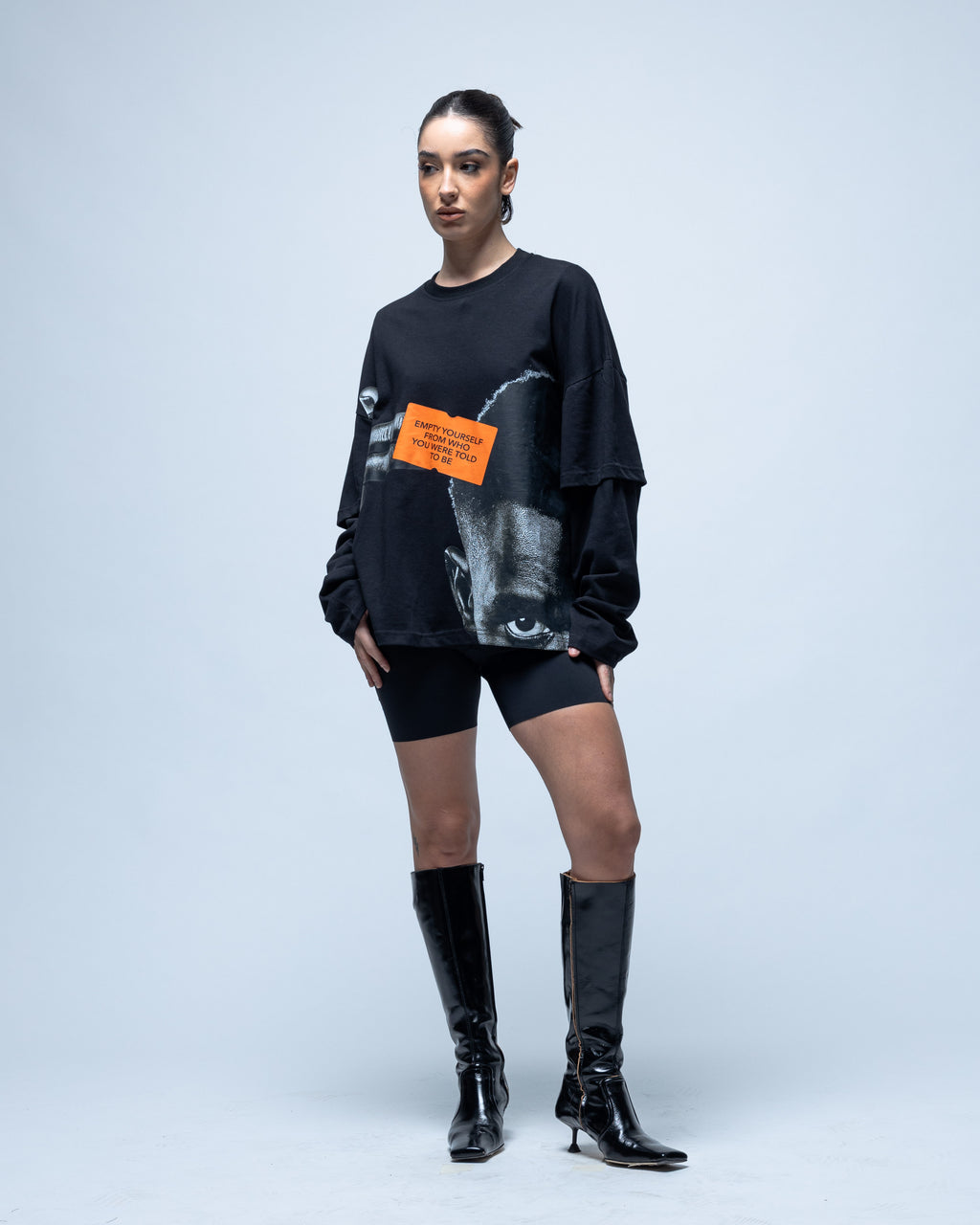 T-shirt noir Statement