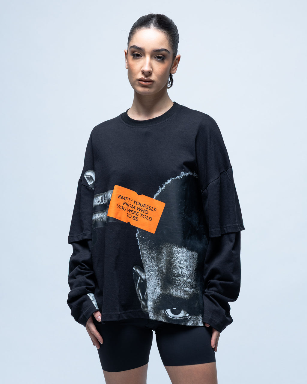 T-shirt noir Statement