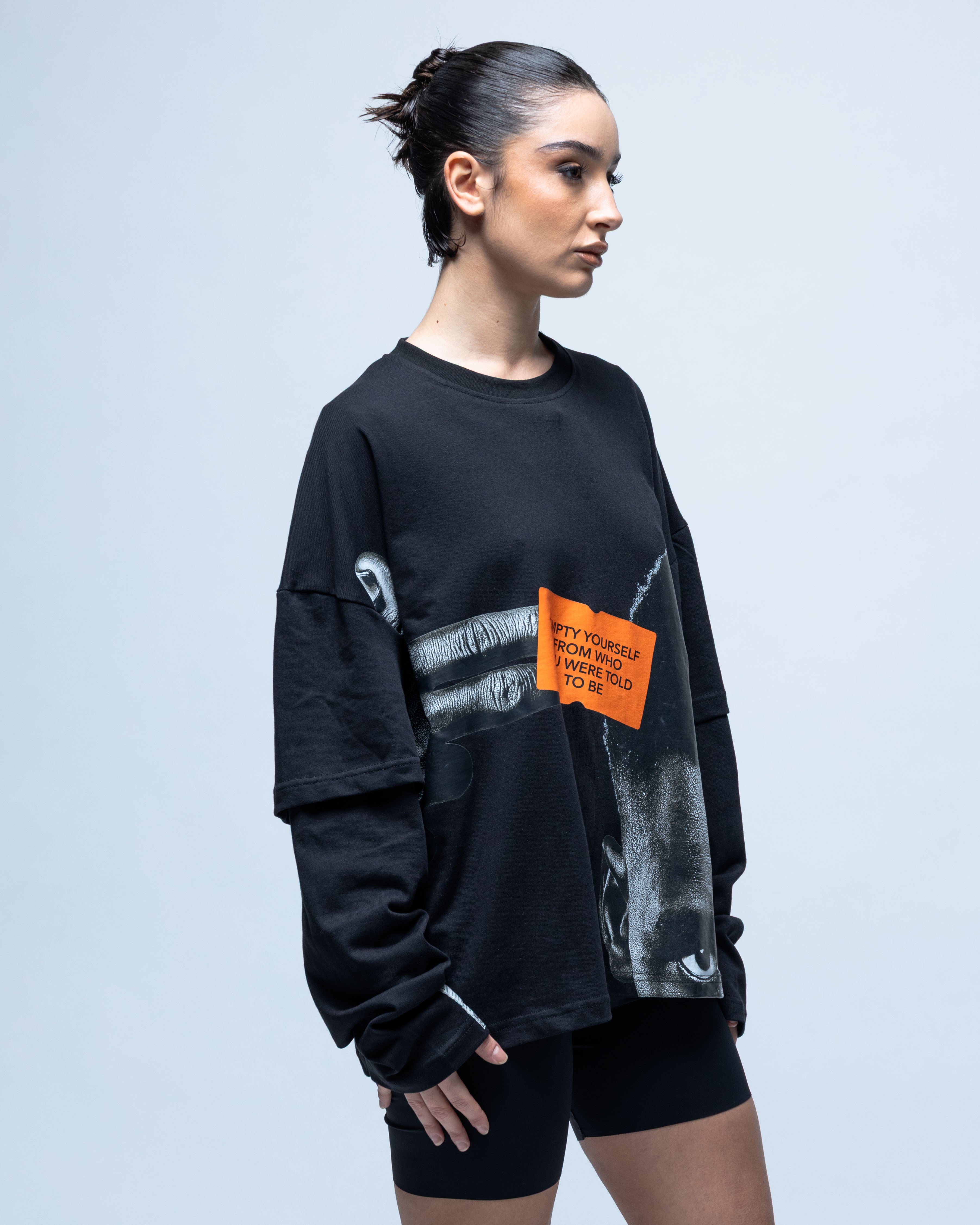 T-shirt noir Statement