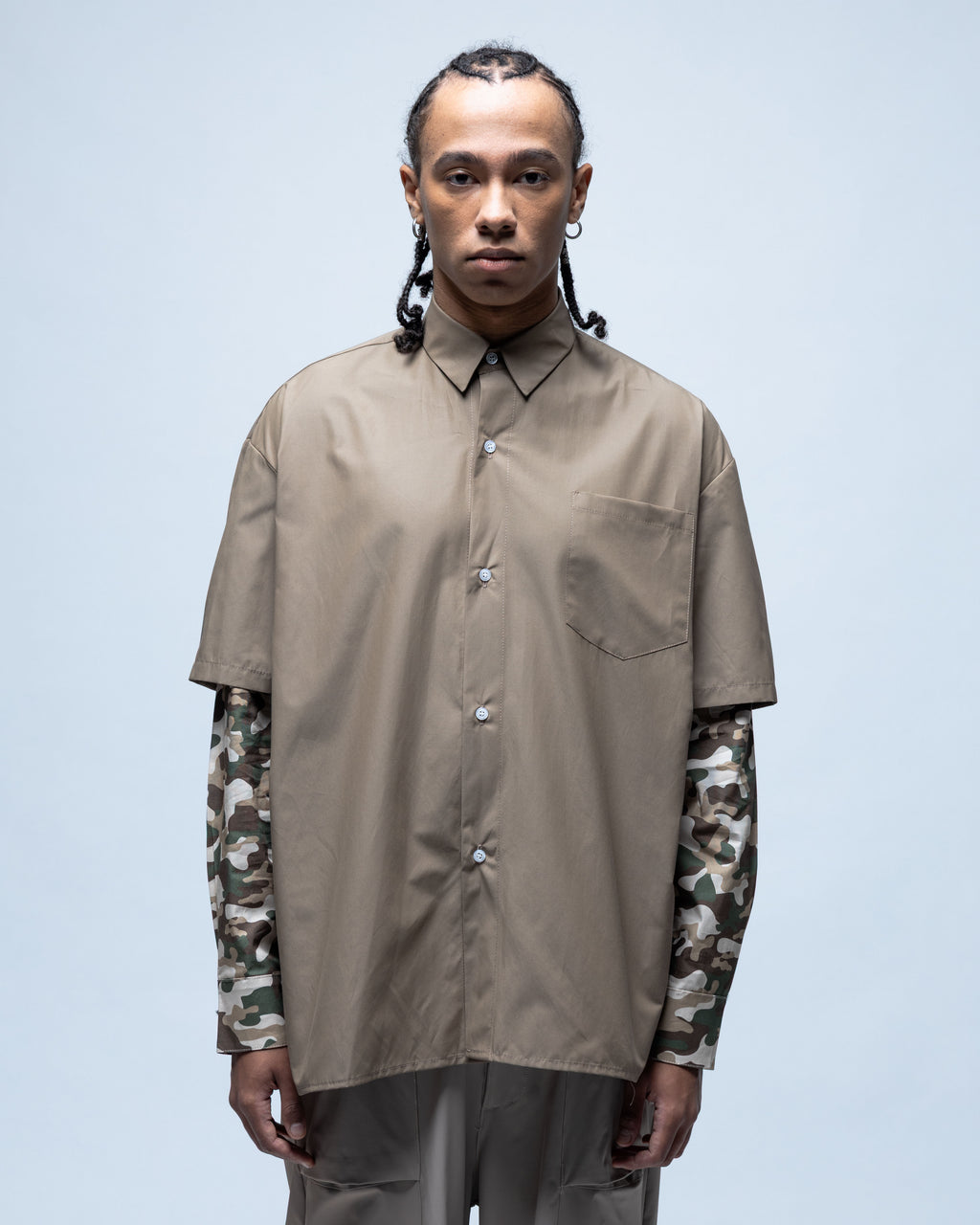 Army Overshirt Layer Beige